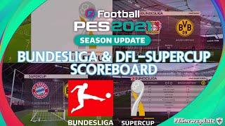 PES 2021 Scoreboard Bundesliga and DFL Supercup by Spursfan18