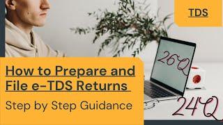 How to File TDS Return Online| Preparation & Filing without Software| LIVE Step-by-Step Explanation