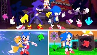 FNF Sonic Characters 3D Animation Test  Vs Gameplay.