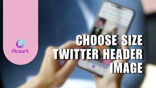  FAST: How To Choose Size Twitter Header Image || Select Width & Height Crop Photo in PicsArt