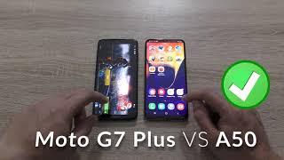 Samsung Galaxy A50 vs Motorola Moto G7 Plus: comparison - Speed test and Camera comparison