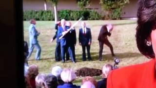 President Benson library groundbreaking