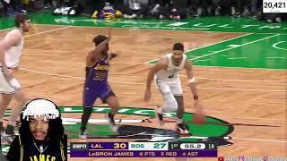 NO LEBRON! LAKERS vs CELTICS Full Highlights  (reaction)