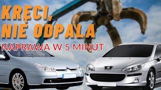 KRĘCI, NIE ODPALA -  PEUGEOT 407 307 CITROEN C4 C5 awaria bsi bsm pompa paliwa - NAPRAWA W 5 MINUT