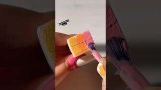 New sponge nailart hack with three nail paint  #nailart #shortvideo #hack #viral #trending #mood