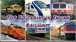 Top 20 trains in Indian Railways ------- made by knowledge cell - Neelakshi Samanta