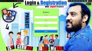 Login and Registration form in JSP & SERVLET | JDBC | MySQL | JAVA Developer Series 