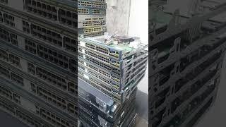 c2960s-48fpsl Cisco networking switches ready to be worked on