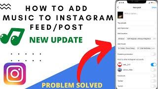 Instagram Feed Music New Feature ||How To Add Music on Post on Instagram || InstagramNew Features