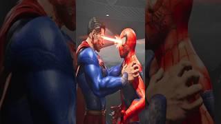 Mr. Stark help me, le Superman iam impressed. Superman vs spider man #marvel #superman #superman