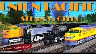 Union Pacific: Steam Vs GTELs! Feat. UP FEF, UP Big Boy, UP Gas Turbine, Coal Turbine, PA - Trainz