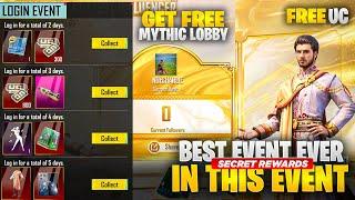 OMG  Secret Rewards | Get Free Uc And Mythic Lobby | Get Free Permanent Outfit | Pubgm