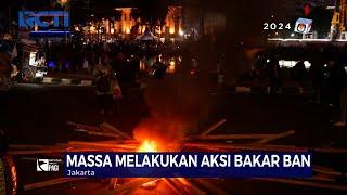 Aksi Massa Bakar Spanduk, Ban dan Atribut Demo Tolak Omnibus Law Cipta Kerja - SIP 11/08