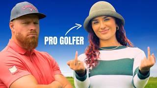 9 Holes With The CRAZIEST PRO GOLFER (Strokeplay)