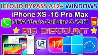  BIG UPDATE iCloud Bypass Windows with Sim/Signal iPads/iPhone XS -15 Pro Max iOS 17 iRemove Tools