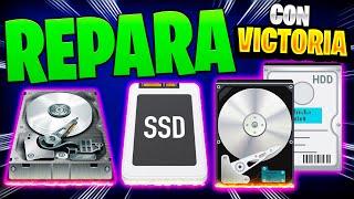 Como REPARAR Disco Duro dañado Externo o Interno | Con Victoria HDD SSD  NUEVA VERSION 2023