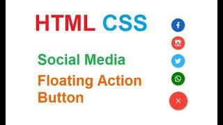 HTML CSS Floating Action Button