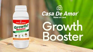 Casa De Amor Growth Booster Liquid Bio-Fertilizer, Perfect to Use On Indoor and Outdoor Plants