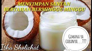 TIPS MENYIMPAN SANTAN TAHAN BERBULAN BULAN LUAR BIASA/KULINER INDONESIA-itha sholichat