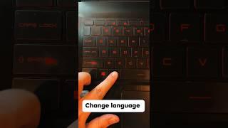 Change Language Shortcut #paradizzpoll #shorts #tips #tipsandtricks #learning