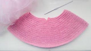 Круглая кокетка крючком: как расcчитать / Crochet: Round Yoke