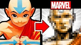 Drawing AVATAR:THE LAST AIRBENDER in a MARVEL STYLE!  And 17 FACTS you didn't know about #AVATAR !