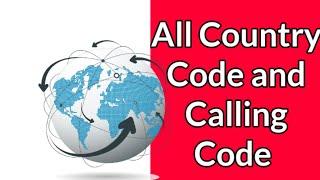 All Country codes and calling codes | Country codes of all country