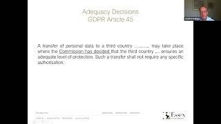 WEBINAR: GDPR: International Data Transfers and Damages in Data Protection Claims