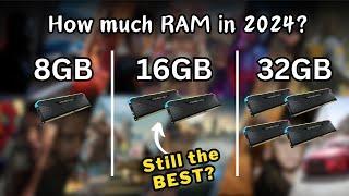 8GB vs 16GB vs 32GB | How much RAM in 2024? | 1080p