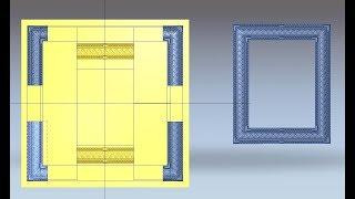 ArtCAM | Метод редактирования рамы шаблонной вставкой