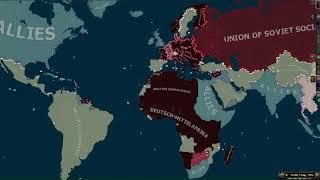 Hoi4 Time-lapse Axis VS Allies | 1942-1968