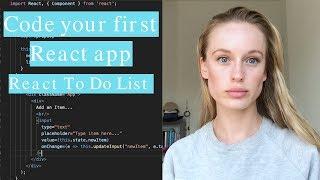 Code your first React app | Beginner React app | To Do List