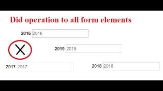 Form Operation to all Elements without Loop Through JQuery