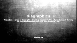 What does diagraphics mean