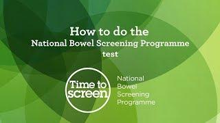 How to do the National Bowel Screening Programme test