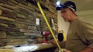 South Charlotte TV Mounting Service | Over a Stone Fireplace Installation in Charlotte, NC.