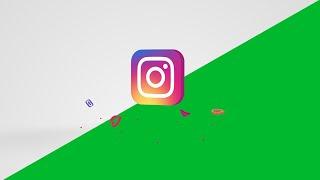 Instagram Logo Green Screen