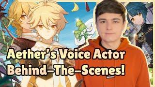 Aether's Voice Actor (Totally Accurate) Recording BEHIND-THE-SCENES! | Genshin Impact