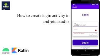 How to create login screen in android studio for beginners || android studio tutorials||Login screen