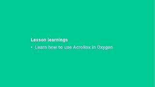 Acrolinx and OxygenXML