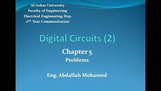 Digital Circuits (2) - Ch 5 Solutions #1