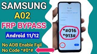 Samsung A02 FRP Bypass Without PC | Android 11/12 Google FRP Unlock 2024 | TalkBack Not Working