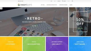 Crazy Soft PrestaShop Theme by RockThemes Website Template - 60012