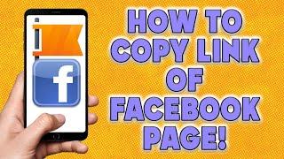 How to Copy Link of Facebook Page! | How To Share Facebook Page Link