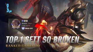 Wild Rift SETT - TOP 1 SETT IS SO BROKEN S14 Ranked Gameplay + Build