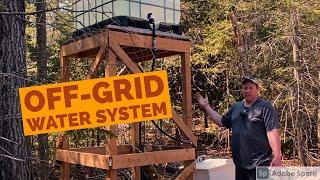 Off-Grid | Water Tower Water System | Milwaukee 18v  gear drive transfer pump.