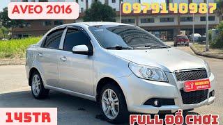 Aveo 2016 tư nhân full đồ chơi xe đẹp sẵn đi chỉ 145tr alo 0346871990