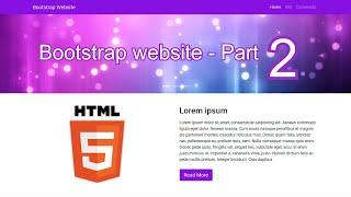 Bootstrap website design - Sitio web bootstrap 4 - tutorial 2020!! PART 2