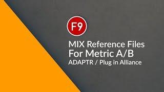 Free MIx refernece Pre master files for Metric A/B ADPTR  Plugin Alliance