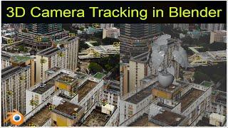 3D Camera Tracking in Blender | Motion Tracking in  Blender | Blender Camera Tracking